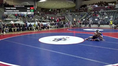 6A 106 lbs Cons. Semi - Andrew Valdez, Rogers High School vs Evan Young, Catholic High School For Boys