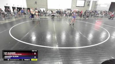 130 lbs Quarterfinal - Kit Alsaker, Team Nazar Training Center vs Addisen Olson, Wisconsin