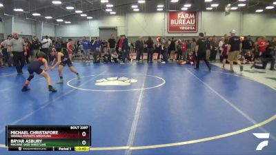 82 lbs Semifinal - Michael Christafore, Virginia Patriots Wrestling vs Bryar Asbury, Machine Shed Wrestling