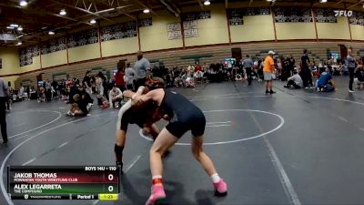 110 lbs Semifinal - Alex Legarreta, The Compound vs Jakob Thomas, Powhatan Youth Wrestling Club