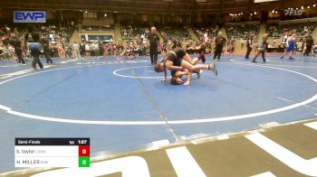 117 lbs Semifinal - Brinlee Taylor, Lady Outlaw Wrestling Academy vs Harley MILLER, Raw Wrestling Club