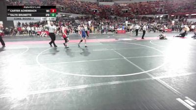 150 lbs Cons. Round 3 - Talyn Brunette, Bay Port Wrestling vs Carter Achenbach, Iowa-Grant Wrestling Club