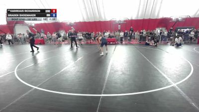 157 lbs Cons. Rd Of 16 - Kaidreaus Richardson, Sloth Strong Wrestling Club vs Braden Shoemaker, Heartland Wrestling Academy
