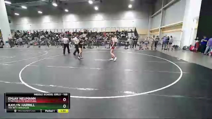 105 Lbs Round 3 - Kaylyn Harrill, The Best Wrestler Vs Emjay Neumann, X 