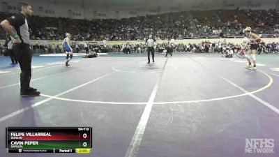 5A-113 lbs Cons. Semi - Cavin Peper, Sapulpa vs Felipe Villarreal, Duncan