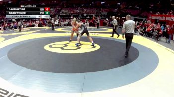 D1-215 lbs Cons. Round 3 - Aidan Weimer, Springboro vs Gavin Gaylor, Olen. Orange