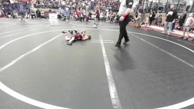 40-43 lbs Rr Rnd 3 - Macie Owen, Perry Wrestling Academy vs Lynnlee Johnston, Mannford Pirate Youth Wrestling