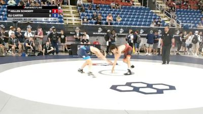 126 lbs Champ. Rd Of 128 - Kellen Schoeff, Indiana vs Eli Carter, Alabama