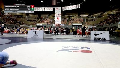 Junior Girls - 130 lbs Semis - Katherine Love, College Prep Wrestling Academy vs Rose Mary Dodd, Temescal Canyon High School Wrestling