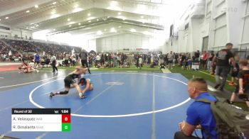 120 lbs Round Of 32 - Aziel Velasquez, WAR Wrestling Club vs Ryan Dimalanta, Rancho Bernardo WC