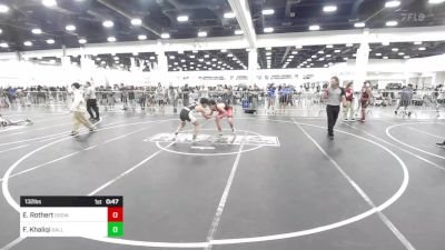 132 lbs Consi Of 16 #2 - Elijah Rothert, Osoway vs Fassih Khaliqi, Gallardo