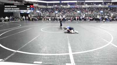 75 lbs Quarterfinal - Rivers Morris, Evergreen Youth Wrestling Club vs Beckett Bloomer, Wichita Wrestling Club