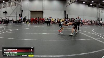 120 lbs Round 3 (8 Team) - Matthew Mayr, Impact Black vs Aaden Schiefer, D3 Training Center