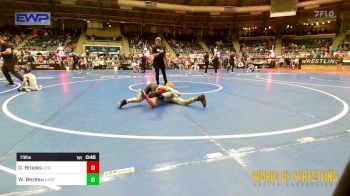 73 lbs Consi Of 8 #2 - Deacon Brooks, Liberty Warriors Wrestling Club vs Weston Bezeau, Unaffiliated