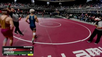 6A 132 lbs Quarterfinal - Hagen Shipley, Dripping Springs vs Cayden Rios, El Paso Eastwood