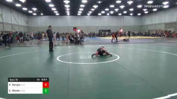 55 lbs Consolation - Kaden Sergio, Hammer Time Wrestling Academy vs Elijah Reyes, Nyssa Bulldogs