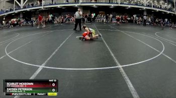 56 lbs Round 1 (6 Team) - Scarlet Mckeown, Mat Assassins Red vs Zayden Peterson, U2 Uprising Blue