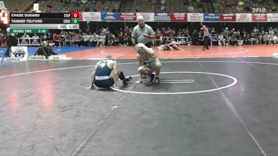 132 lbs Placement (16 Team) - Chase Sudano, St. Augustine Prep vs Tanner Telford, Corner Canyon