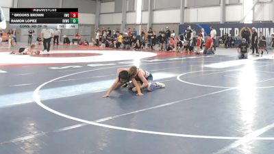 77 lbs Cons. Rd Of 16 - Ramon Lopez, Damaged Ear Wrestling Club vs Brooks Brown, Ellensburg Wrestling Club