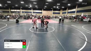 138 lbs Quarterfinal - Dominic Ruiz, Threshold WC vs Alex Coler, Scottsdale WC