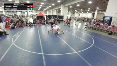 215 lbs Champ. Round 3 - Rodney Sabin, Utah vs Ryan Cannon, Utah