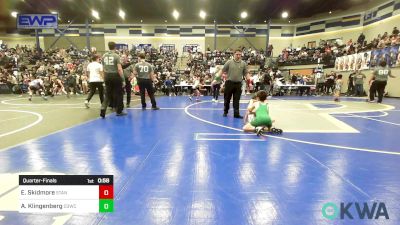 58 lbs Quarterfinal - Emiliana Skidmore, Standfast OKC vs Andrew Klingenberg, D3 Wrestling Cluib