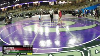 120 lbs Cons. Round 3 - Matteo Gonzalez, Somerset vs Devyn Hicks, New Smyrna Beach Sr H S