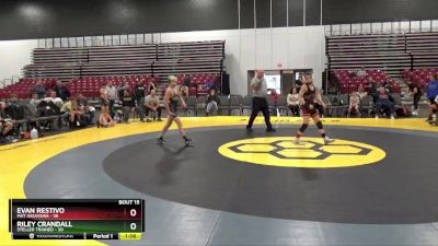 90 lbs Placement Matches (8 Team) - Riley Crandall, Steller Trained vs Evan Restivo, Mat Assassins