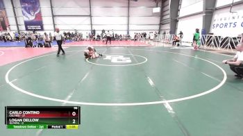 96 lbs Rd# 2 10:30am Friday - Carlo Contino, Cali Red vs Logan Dellow, Olympia