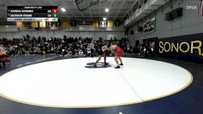 215 lbs Cons. Round 2 - Joshua Godinez, Oxnard vs Jackson Evans, Glendora