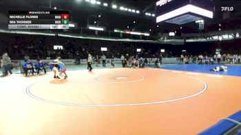 Girls 125 lbs Cons. Round 1 - Michelle Flores, Washington (Girls) vs Mia Thorner, Hockinson (Girls)