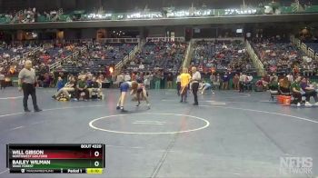 4A 138 lbs Cons. Round 3 - Will Gibson, Northwest Guilford vs Bailey Wilman, Wake Forest