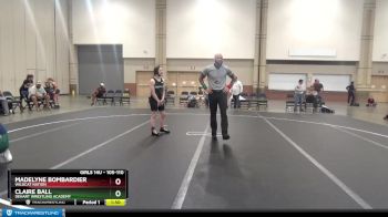 105-110 lbs Round 2 - Madelyne Bombardier, Wildcat Nation vs Claire Ball, DeHart Wrestling Academy