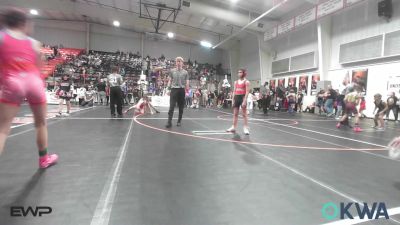 90 lbs Consi Of 4 - Cole Richardson, Barnsdall Youth Wrestling vs Acelynn Hauenstein, Tiger Trained Wrestling
