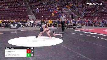 120 lbs Semifinal - Chase Burke, Benton vs Adam Schweitzer, Notre Dame Green Pond