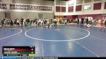 80 lbs Champ. Round 1 - Hayden Jacobs, Payson Lion Wrestling Club vs Beaux Beins, Team Prestige