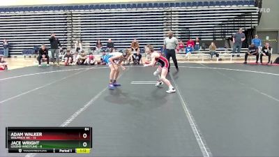 84 lbs Round 2 (10 Team) - Adam Walker, Wolfpack WC vs Jace Wright, Legend Wrestling