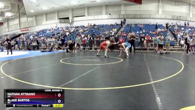 126 lbs Cons. Round 4 - Nathan Attisano, OH vs Blake Bartos, OH