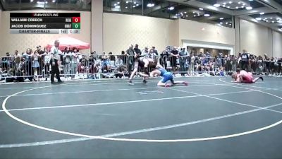 130 lbs Quarterfinal - William Creech, Reign WC vs Jacob Dominguez, Unattached