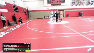 48-55 lbs Round 5 - DeAndre Romero, Victory Wrestling-Central WA vs Javian Rangel, Victory Wrestling-Central WA