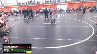 65 lbs Round 1 - Michael Willford, Grizzlies Wrestling Club vs Barrett Nix, Team Tiger