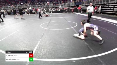 70 lbs Round Of 16 - Chase Stroot, Mascoutah High School vs Mason McDaniel, Chickasha Youth Wrestling