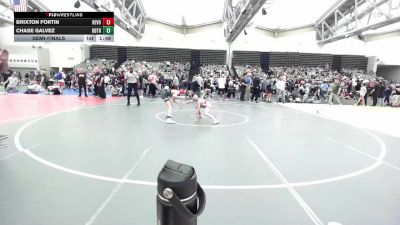 80-I lbs Semifinal - Brixton Fortin, Revolution Wrestling Club vs Chase Galvez, KD Trained