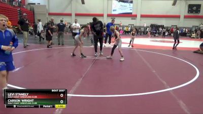 75 lbs Cons. Round 1 - Levi Stanely, Gulf Coast Wrestling Club vs Carson Wright, Gulf Coast Wrestling Club