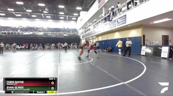 285 lbs Champ. Round 2 - Evan Glines, Sacramento City College vs Chris Bayne, Fresno City