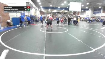 285 lbs Champ. Round 2 - Andrew DeLaTorre, Moreno Valley vs Tim Kosier, Lincoln (Stockton)