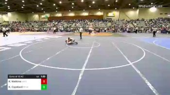 138 lbs Consi Of 16 #2 - Kyle Watkins, Sweet Home vs Kenai Copeland, Eagle Point Youth Wrestling