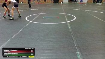 80 lbs 3rd Place Match - Ryker Leonard, Westshore vs Greyson Boner, Bandits