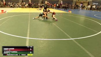 105 lbs Champ. Round 1 - Owen Wiger, Sartell vs Garrett Bjerga, Staples