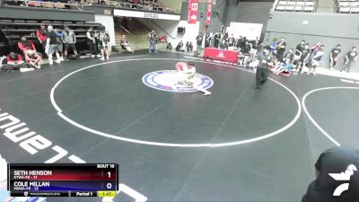 136 lbs Round 4 (10 Team) - Seth Henson, KTWA-FR vs Cole Millan, MDWA-FR